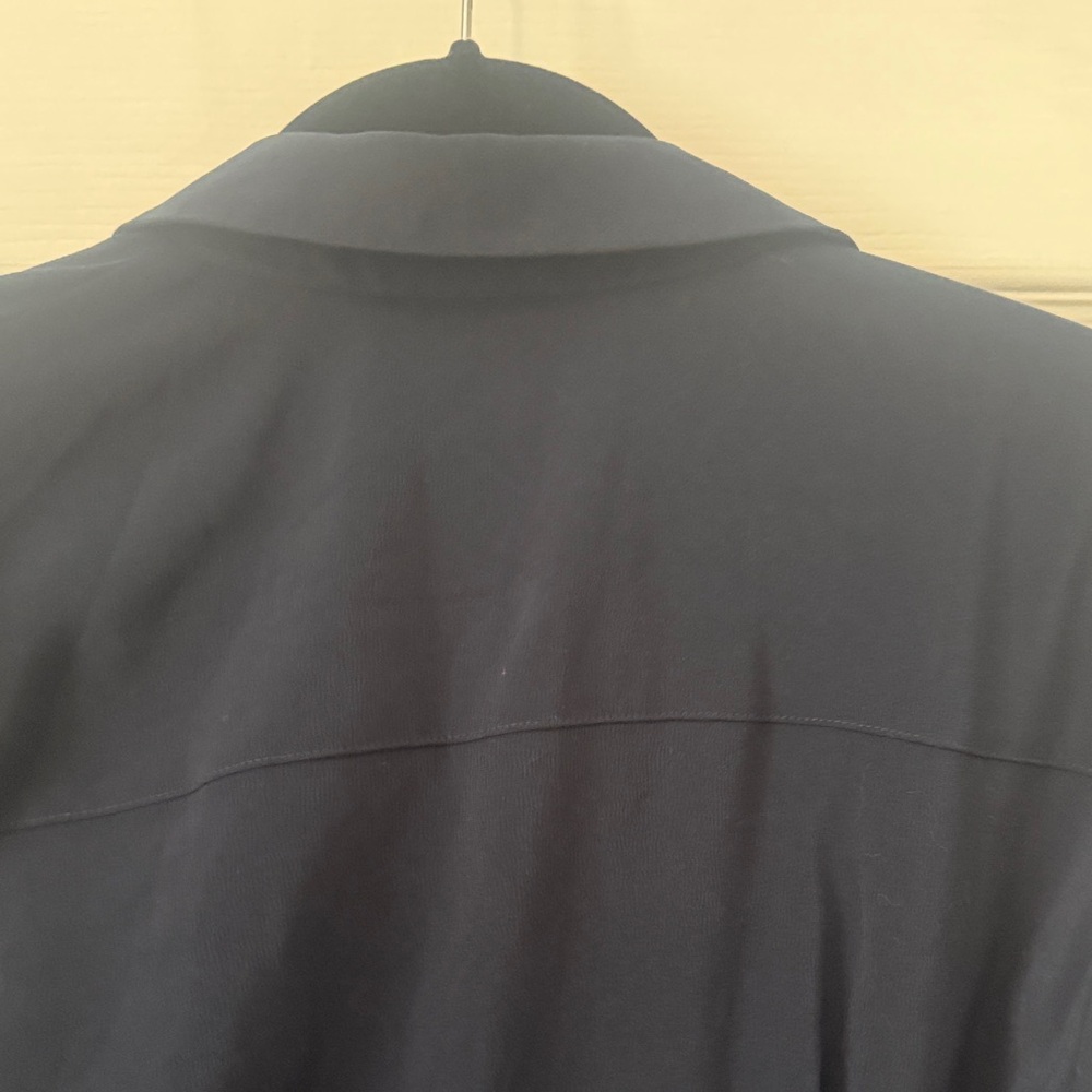 ICHI Navy 3/4 Sleeve Wrap-Style Dress - Picture 10 of 15